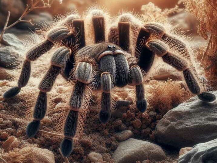 Tarantula in Its Natural Habitat