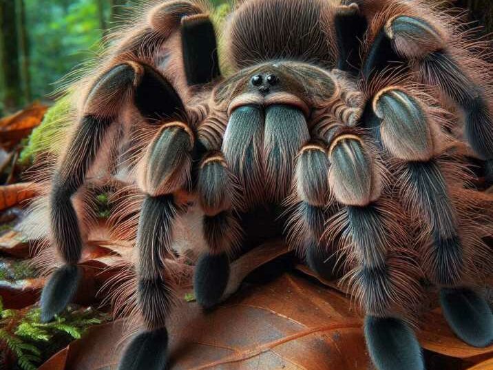 Goliath Bird-Eating Tarantula in its Habitat