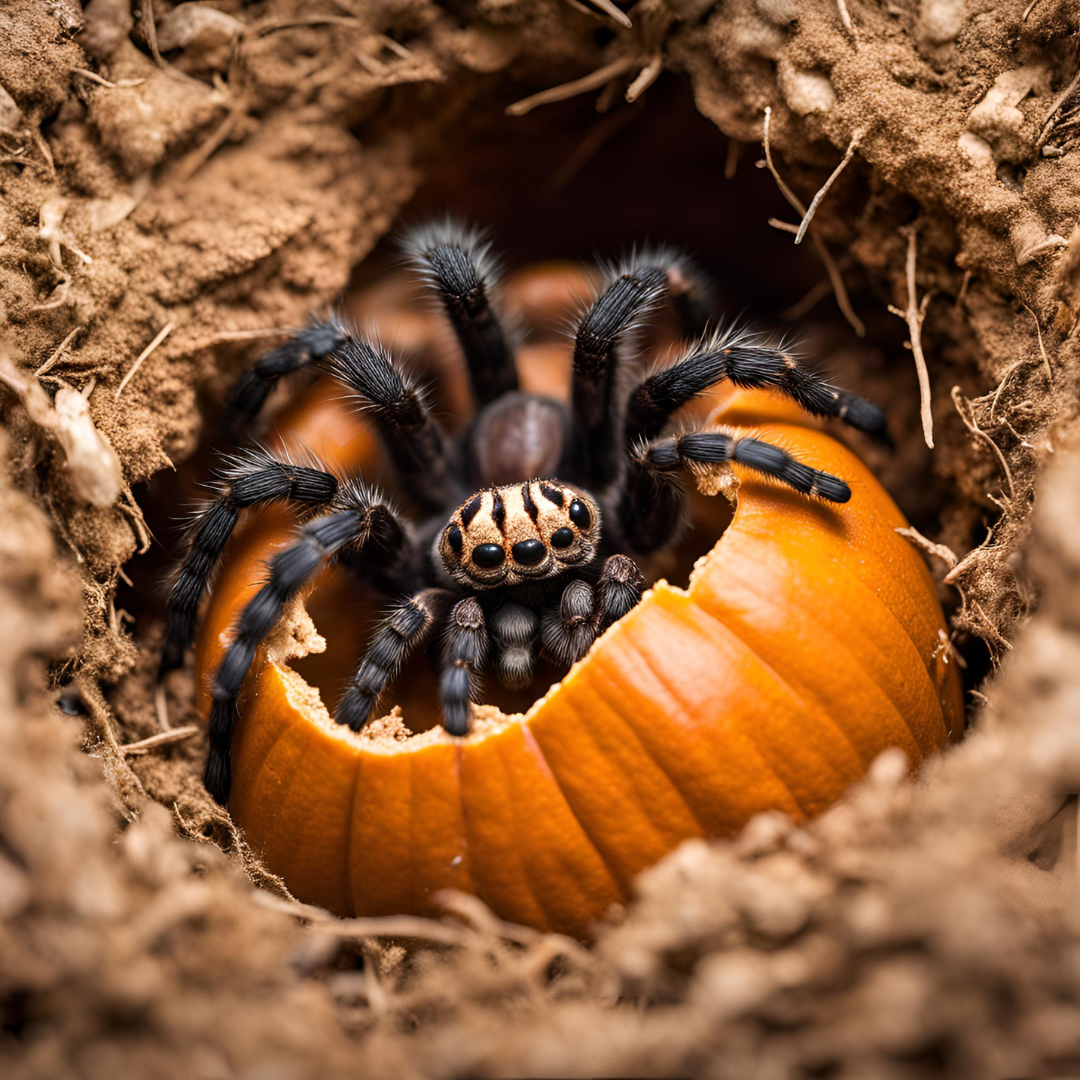 pumpkin patch tarantula