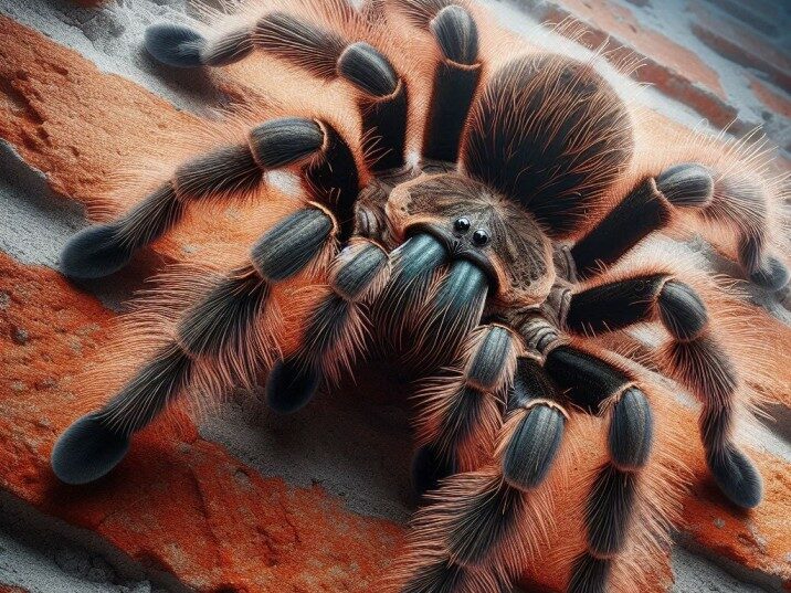 Tarantulas climb walls