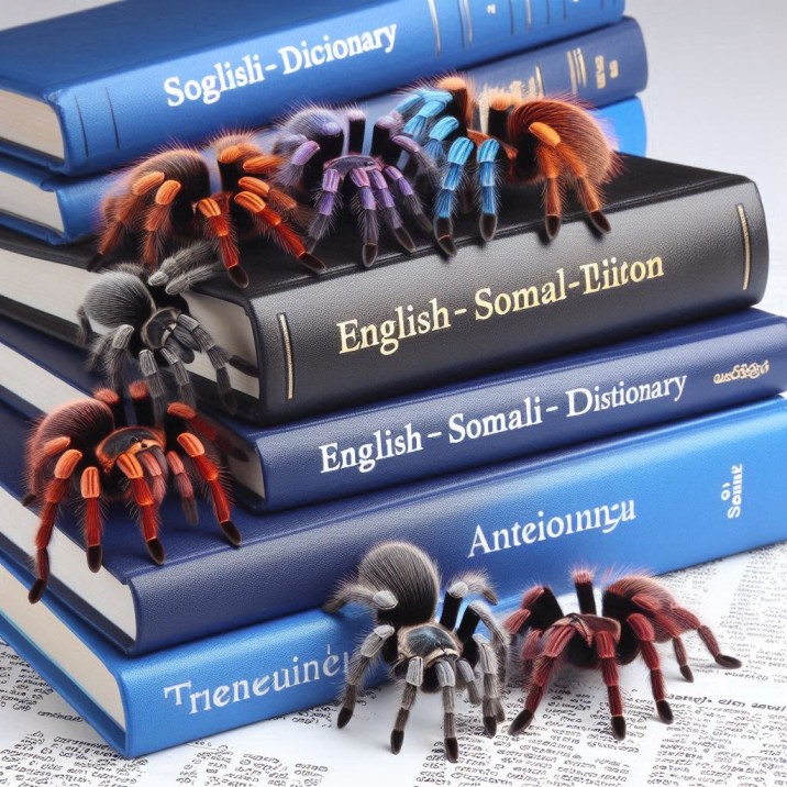 Tarantulas English to Somali