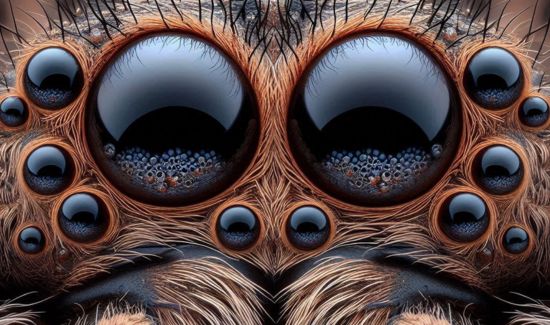 tarantula eyes close up